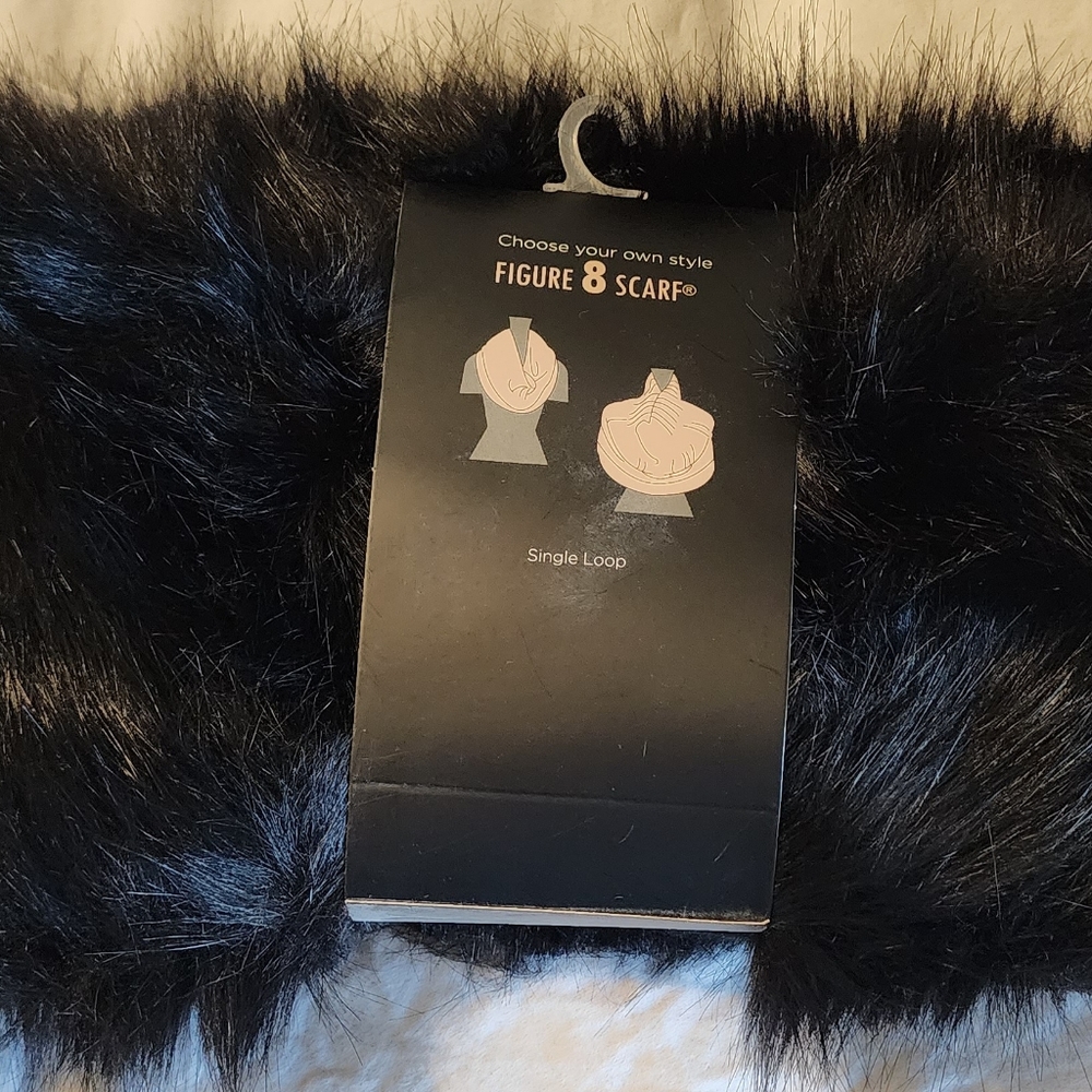Faux Fur wilson leather single loop scarf